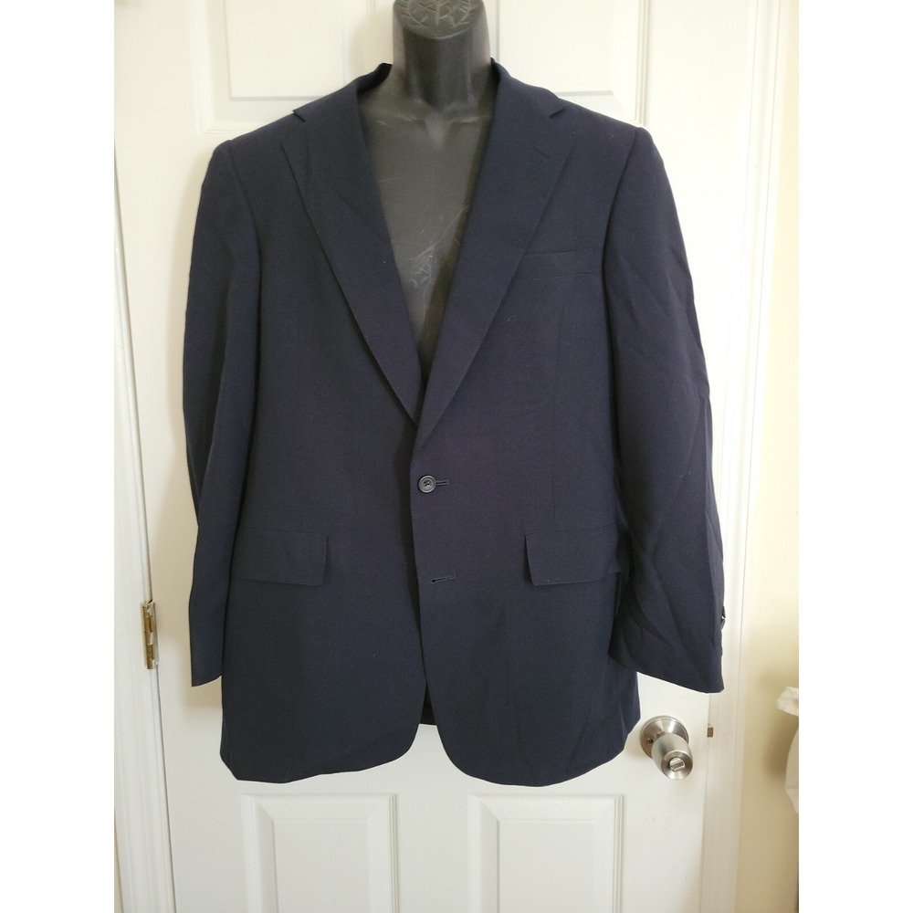 Austin Reed Friedman's Ayrshire 42R 2 Button Navy Blue 1/2Lined Blazer Sportcoat